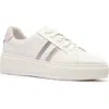 Frankie4 Riley Platform Sneaker In White/pink Tint