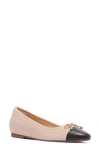 Frankie4 Trinity Cap Toe Ballet Flat In Neutral