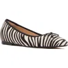 Frankie4 Trinity Genuine Calf Hair Ballet Flat In Black