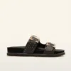 Frankie4 Deon Buckle Sandal In Black