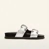 Frankie4 Deon Buckle Sandal In Silver