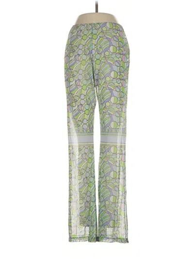 Pre-owned Frankies Bikinis Active Pants In Green