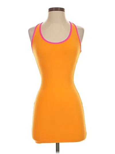 Pre-owned Frankies Bikinis Active Tank Top In Orange