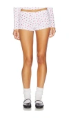 Frankies Bikinis Amora Cotton Short In White