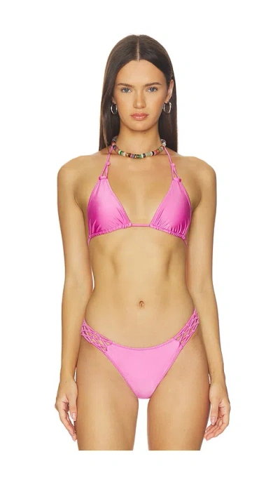 Frankies Bikinis Ari Satin Bikini Top