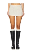 Frankies Bikinis Ashton Knit Skort In 크림