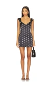 Frankies Bikinis Aurabelle Sateen Mini Dress In Multi