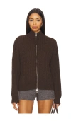Frankies Bikinis Bea Cable Knit Æ¯›è¡£ Â€“ Å·§å…‹åš›æ£•è‰². Å°ºç � Xs (also Â€“ L, M, S). In Brown