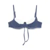 Frankies Bikinis X Bella Hadid Jolene Underwire Bikini Top In Blue