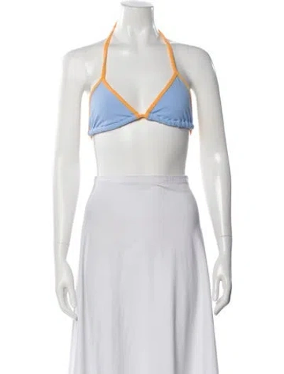 Pre-owned Frankies Bikinis Bikini In Blue