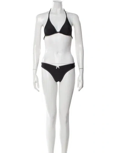 Pre-owned Frankies Bikinis Bikini In Neutral
