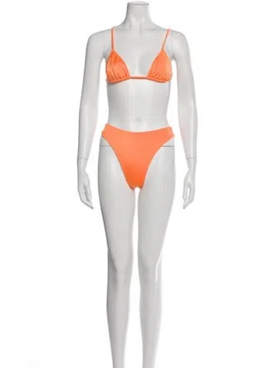 Pre-owned Frankies Bikinis Bikini W/ Tags In Orange