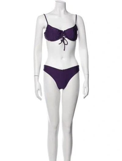 Pre-owned Frankies Bikinis Bikini W/ Tags In Pink