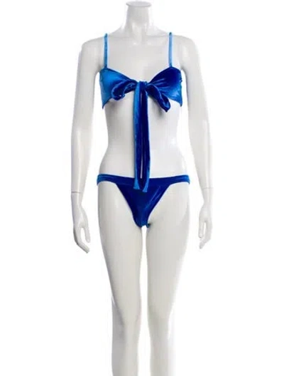 Pre-owned Frankies Bikinis Bikini W/ Tags In White