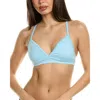 Frankies Bikinis Billie Bralette In Baby Blue In Blue