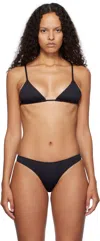 Frankies Bikinis Black Lumia Triangle Bikini Top In Black