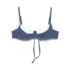 Frankies Bikinis X Bella Hadid Jolene Underwire Bikini Top In Blue