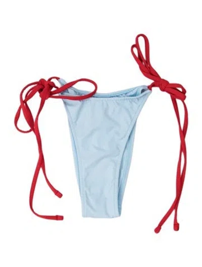 Pre-owned Frankies Bikinis Bottoms In Blue