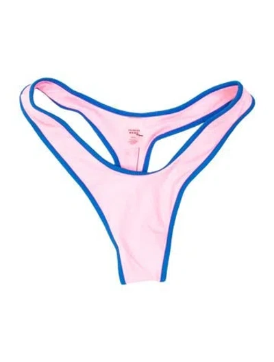 Pre-owned Frankies Bikinis Bottoms In Pink
