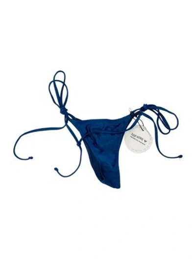 Pre-owned Frankies Bikinis Bottoms W/ Tags In Blue