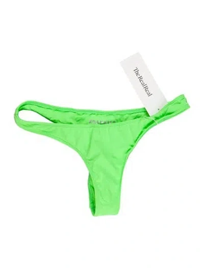 Pre-owned Frankies Bikinis Bottoms W/ Tags In Green