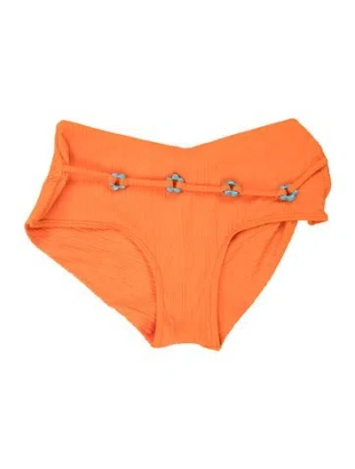 Pre-owned Frankies Bikinis Bottoms W/ Tags In Orange