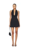 Frankies Bikinis Bowery Jersey Mini Dress In Black