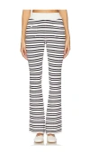Frankies Bikinis Camden Knit Pant In Navy