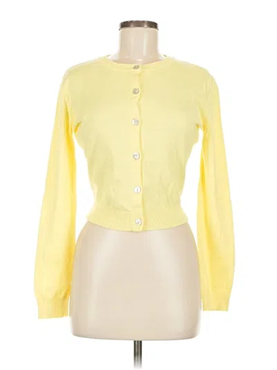 Pre-owned Frankies Bikinis Cardigan Sweater In Yellow