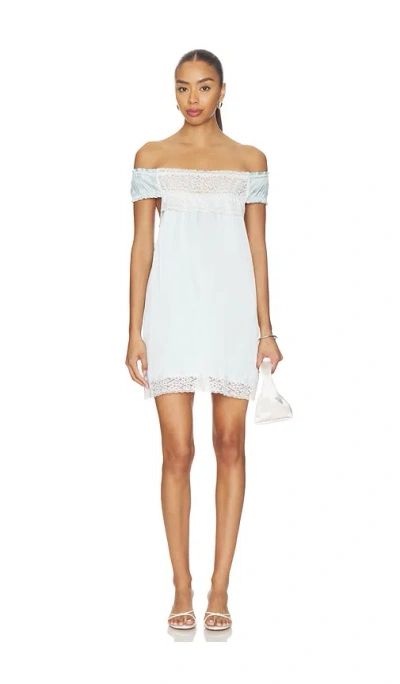 Frankies Bikinis Carlisle Silk Mini Dress In Sand