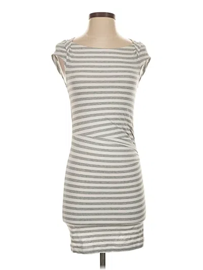 Pre-owned Frankies Bikinis Casual Dress In Gray