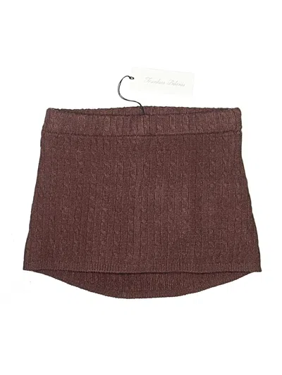 Frankies Bikinis Casual Skirt In Brown
