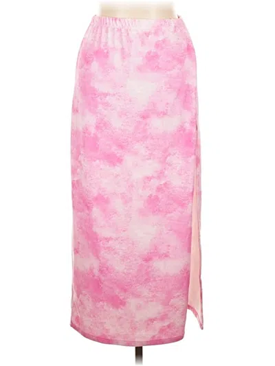 Pre-owned Frankies Bikinis Casual Skirt In Pink