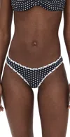 Frankies Bikinis Catalina Bikini Bottoms Classic Polka Dot Print In Classic Polka Dot Print