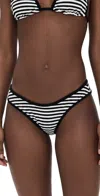 Frankies Bikinis Catalina Terry Bottoms Silhouette Stripe In Silhouette Stripe