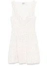 Frankies Bikinis Charlotte Mini Dress In 白色