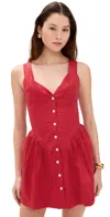 Frankies Bikinis Charlotte Poplin Dress Ladybug In Ladybug