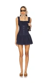Frankies Bikinis Christa Denim Dress In Blue