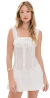 Frankies Bikinis Christa Gauze Dress Sunrose In Sunrose