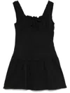 Frankies Bikinis Black Christa Ruffle Minidress In Black