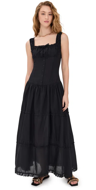 Frankies Bikinis Black Christabelle Maxi Dress