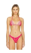 Frankies Bikinis Coastal Top In Summer Flower