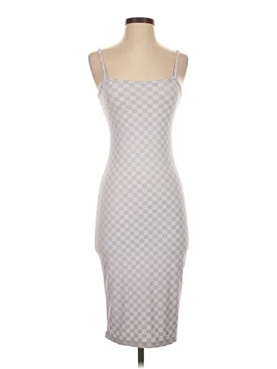 Pre-owned Frankies Bikinis Cocktail Dress In Gray