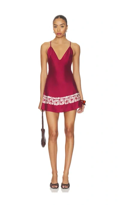 Frankies Bikinis Colette Silk Mini Dress