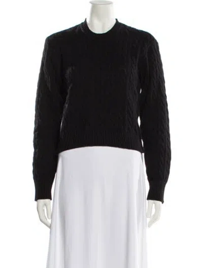 Pre-owned Frankies Bikinis Crew Neck Sweater In Black