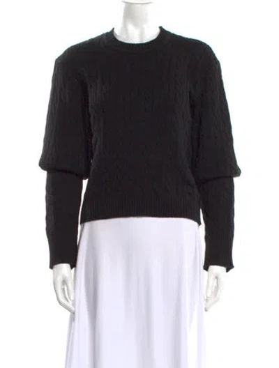 Pre-owned Frankies Bikinis Crew Neck Sweater In Black