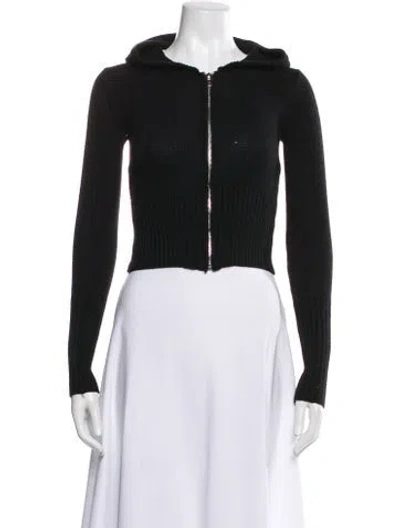 Pre-owned Frankies Bikinis Crew Neck Sweater In Black