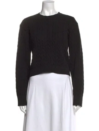 Pre-owned Frankies Bikinis Crew Neck Sweater In Black