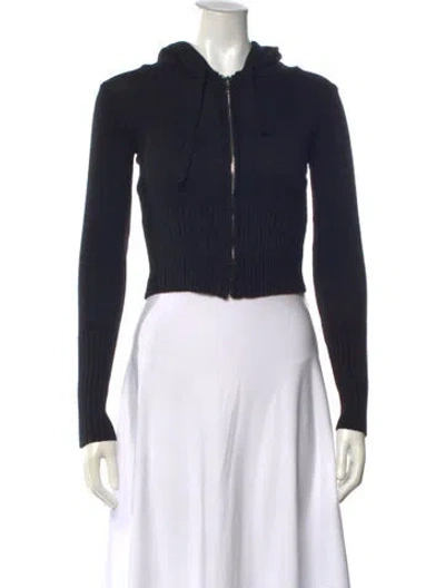 Pre-owned Frankies Bikinis Crew Neck Sweater In Blue