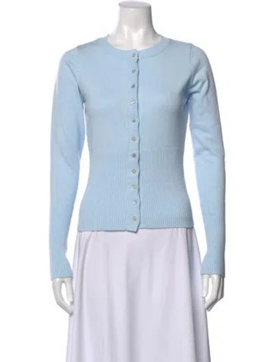 Pre-owned Frankies Bikinis Crew Neck Sweater In Blue